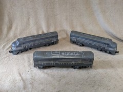 Lionel Postwar 2344 New York Central F3 AA Locomotive Vintage A B C Lot of 3
