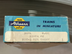 HO Athearn 2076 Santa Fe RDC-3 Unpowered Dummy Unit Excellent