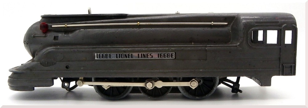 Lionel Lines 1668-E Torpedo Steam Locomotive O Gauge Steel Grey As Is