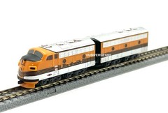 Z Scale F7A/B D&RGW 2-Diesel Locomotive Set w/Power Drive & Truck Ready to Run