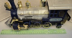 Vintage 1981 New Bright Royal Blue Locomotive Smoking, Battery-Operated with…