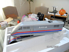 LGB LEHMANN G SCALE BIG TRAINS ABA HIGH SPEED AMTRAK 3 UNIT IN IN BOX 91950