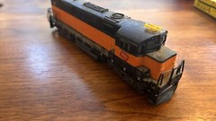 AHM HO SCALE ALCO CENTURY 424 MILWAUKEE ROAD DIESEL LOCOMOTIVE #807