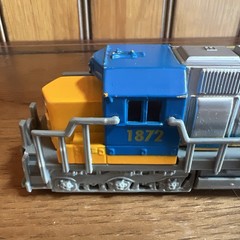 Freight Locomotive Pull Back Power Blue,Yellow & Silver #1872 NY &IL