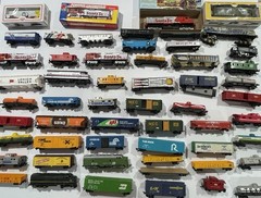 N SCALE LOCOMOTIVE LOT OF 56 PIECES AND PARTS All Kinds Some New