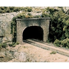 Woodland Scenics HO Double Tunnel Portal Cut Stone WOOC1257 HO Scenic Materials