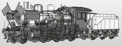HO Gauge Tramway 2-6-0 JNR 8620 Mogul Steam Locomotive Imperial Train Spec NIB