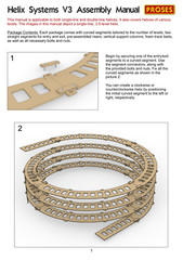 HO Scale Single Track Helix For Model Trains Radius: 22″ Height 12″, 2.5 Levels