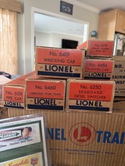 Lionel Postwar 1523 Diesel Switcher Set /6250 Seaboard NW-2