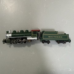 Bachmann N Scale Green O-6-0 Tender & Cars Lot *LOCOMOTIVE NOT WORKING*
