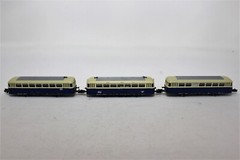 N Scale Arnold Railcar 3 Piece Set 2 Dummy One Powered No Box