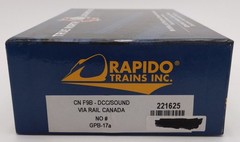 Rapido Trains 221625 HO VIA Rail Canada GMD F9B Class GPB-17a No Number/Box