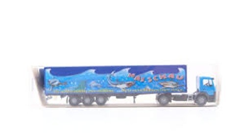 FALLER EXCLUSIVE AUTOMODELLE HO 1024 MAN F 90 SHARK-SHOW TRUCK & TRAILER 1:87