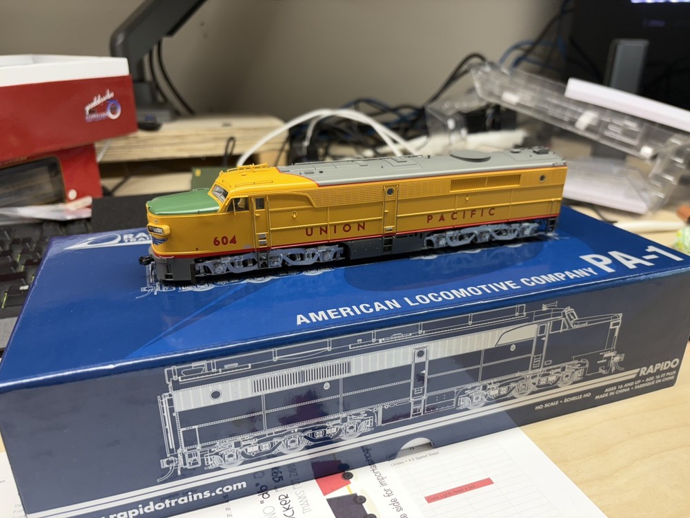 HO Scale Rapido Union Pacific PA-1 #604 ESU DCC/Sound