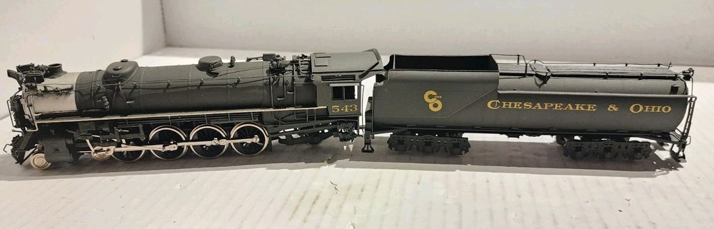 NJ Custom Brass HO Scale Class J2 4-8-2 Steam Locomotive Chesapeake & Ohio #543