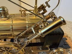 Rare! Stephenson’s Rocket diecast model Steam Engine, Train shelf model.