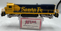 Atlas N Scale Santa Fe Blue / Yellow B23-7 Diesel Locomotive – Tested Read