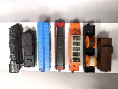 Lionel No.2037 Steam Locomotive & Tender 5 Car Freight Set No Boxes C-7