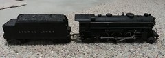 LIONEL #224E 2-6-2 LOCOMOTIVE WITH TENDER 6466WX – 1938-42 – NO BOX