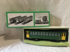 Bowser Tin Plate Brill Trolley Green 551-050123 O-SCALE With Box