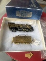 HO brass Balboa Santa Fe Class 1480 4-4-2 Atlantic ATSF SF Original Box
