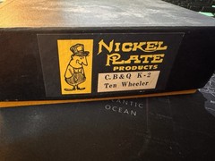 HO 1:87 BRASS VINTAGE PAINTED NICKEL PLATE CB&Q K-2 TEN WHEELER LOCO AS/IS