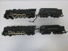 2 AMERICAN FLYER S GAUGE #322 4-6-4 HUDSON LOCOMOTIVE & TENDER FOR REPAIR