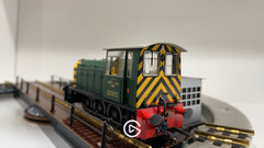 Heljan 2520 Class 05 Hunslet Diesel Shunter D2592 BR Green Wasp Stripe DCC Ready