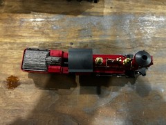 AHM J.W. Bowker V. & T. R. R. Red Model Train Locomotive and Tender