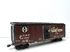 Santa Fe HO Scale Boxcar / A.T.S.F. #141529 / The Grand Canyon Line Metal & Wood