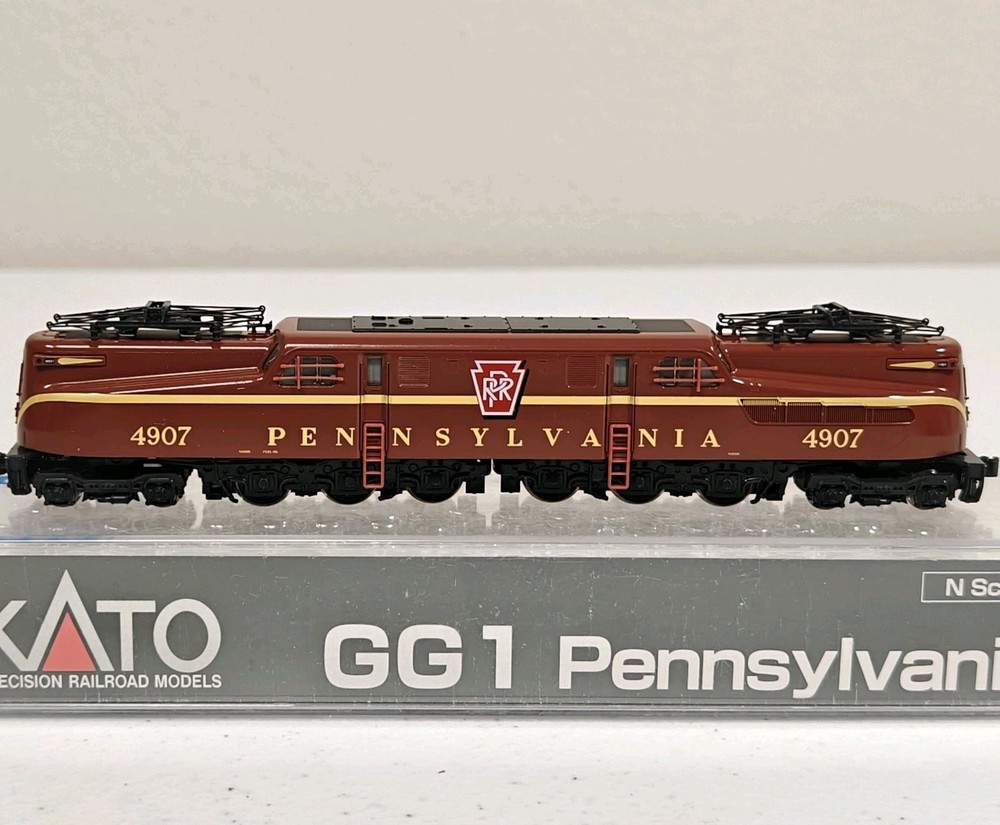 KATO 137-2013 N Scale PRR Pennsylvania GG1 Electric Locomotive #4907 Runs Tested