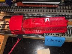 HO GUAGE YARD DIESEL ENGINE, NO ROAD NAME, PAINTED, RUNS WELL SEE VIDEO, AHM