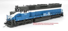 Broadway Limited HO 9803 Great Northern Railway #424 EMD SD45 Diesel Locomotive