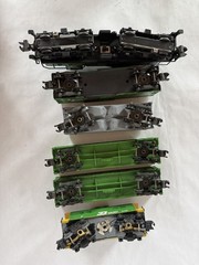 American Flyer Burlington Northern GP-20 Engine, Caboose, Box Car, Hopper, 2 Gon