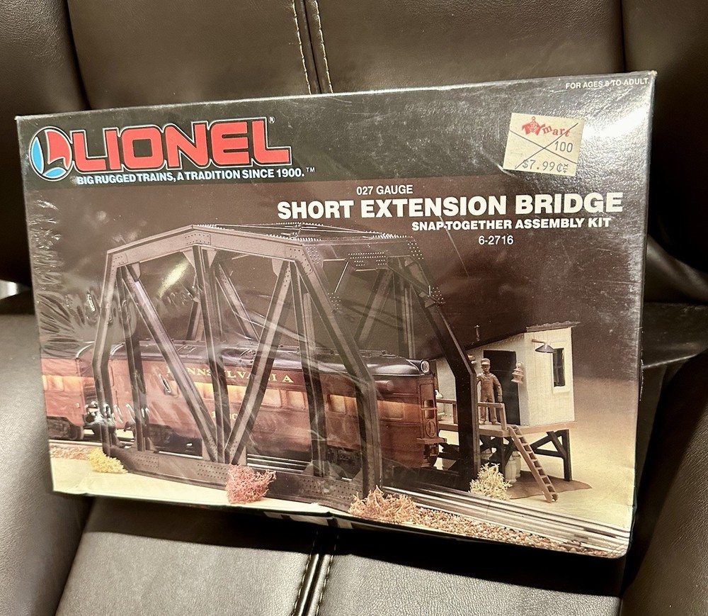 Lionel 6-2716 Short Extension Bridge, Black, NIB sealed