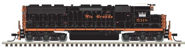 Atlas ~ N EMD SD45 ~ Denver & Rio Grande Western #5331 Sound and DCC ~ 40005599