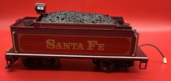 Bachmann~G Scale~Santa Fe 4-6-0 Steam Locomotive with Tender~#51~Big Haulers