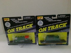 Maisto On Track Diecast Steam Loco./Tender 0-6-0 Green 98 Roaring Camp 1999