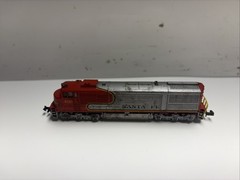 Vintage Minitrix N Scale Santa Fe 405 Diesel Locomotive – West Germany Untested