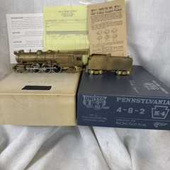 United Scale Models HO Pennsylvania 4-6-2 BRASS STEAM LOCO For Pacific Fast Mail