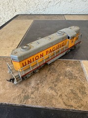 Vintage Union Pacific Diesel Train Yugoslavia RSO Model -Tested & Wheels Turn!