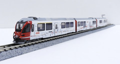 N Scale Kato/Noch 7074075 RhB Locomotive Allegra ABe8/12 3510 ABB 3 Cars Set NIB
