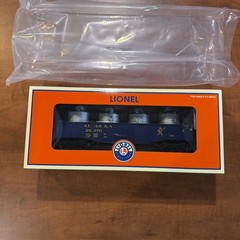 LIONEL O GAUGE 2004 ALASKA 26 370 GONDOLA WITH 4 CANISTERS 6-26370