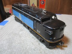 Lionel O Gauge Boston & Maine 217 Alco Diesel Locomotive Non-Powered Nice Read