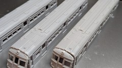 T K K Type 3550 x 2, Kuha 3850 x 1, Total 3 cars, 3D printed , unpainted kit
