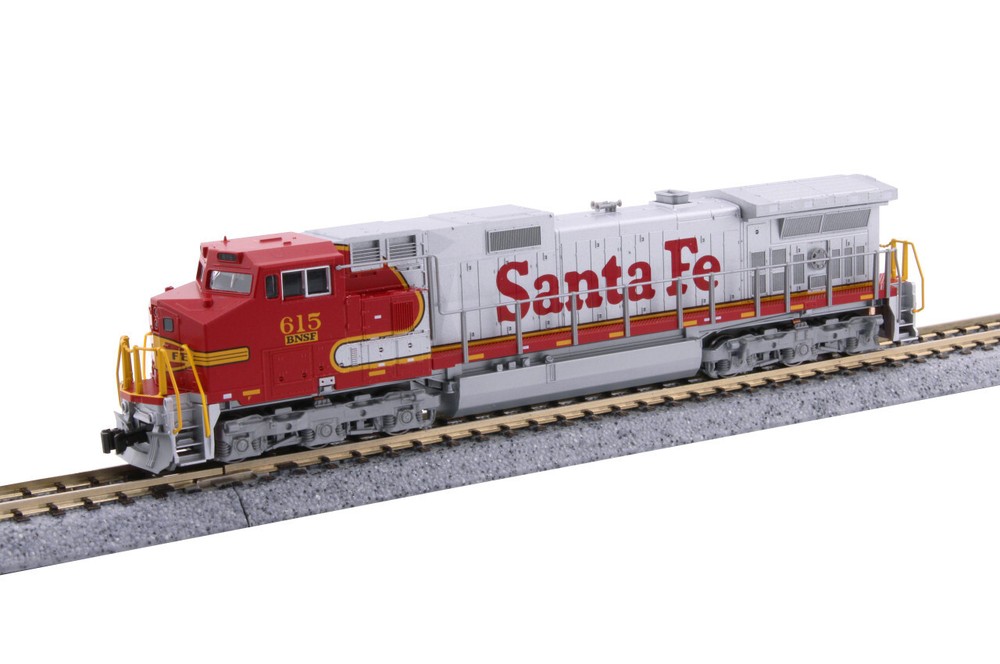 Kato 1763515 N Scale BNSF Warbonnet GE C44-9W Diesel Locomotive 615 (Analog DC)