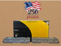 K LINE K-28131 CALIFORNIA ZEPHYR CB&Q E8 AA TMCC RS 4 MOTORS C9-NEW WAS $877
