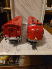 Vintage Lionel #2243 Texas Special F3 A+B diesel engine set UNTESTED AS IS