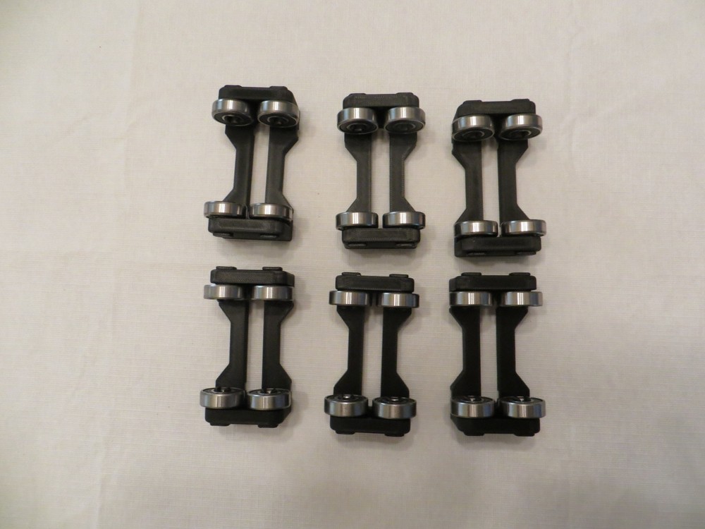 G Scale Test Rollers 3D Printed for track or battery powered trains, set of 6