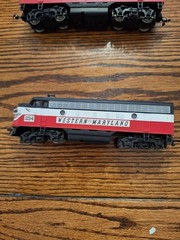 HO BACHMANN PLUS WESTERN MARYLAND CIRCUS COLORS EMD F7A #234, 11228